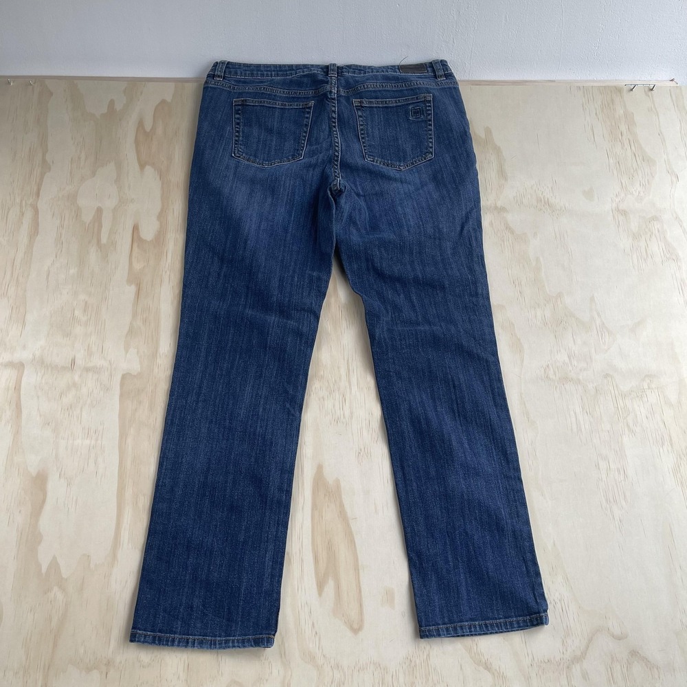 Liz Claiborne Classic Fit Jeans Womens 32x27 Blue Mid Rise Straight Denim Pants